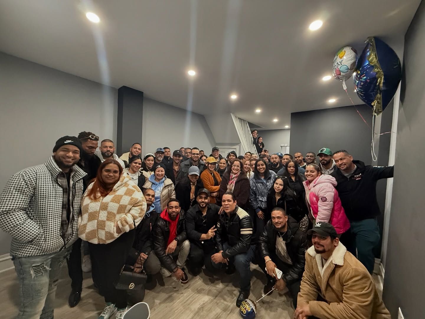 Renovation project tour with students